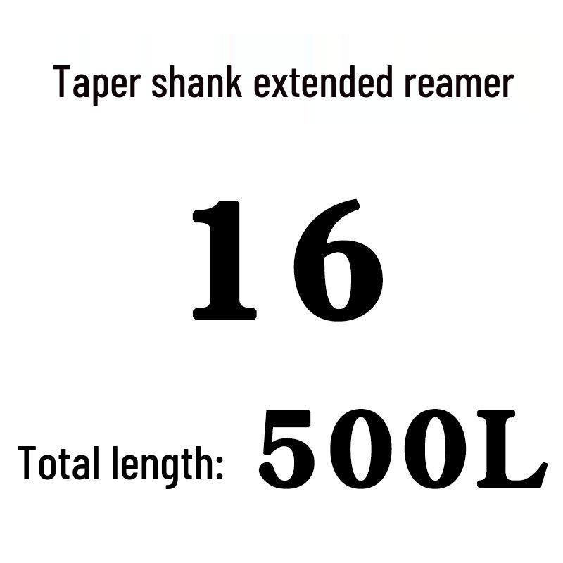 Extra Long High-Speed Steel Taper Shank Machine Reamer for Deep Holes, Sizes 16, 18, 20, 22, 24, 25, 30, 40