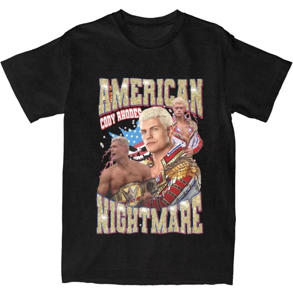 

Американская кошмарная футболка рестлера Коди Роудса Мерч Подарок для фаната Коди Рестлинг Законченная история Футболка Одежда Новое поступление XXXXXL чёрный