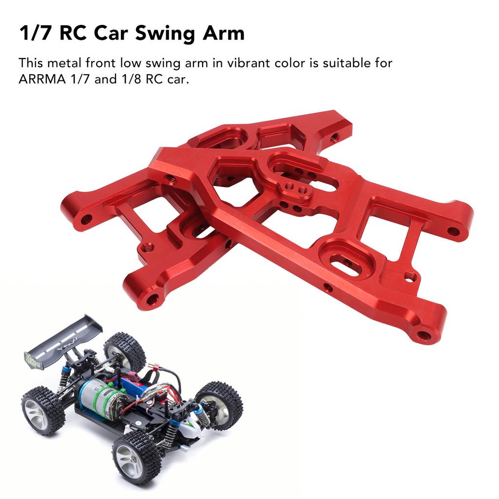 RC Front Lower Swing Arm Aluminium Alloy Low Vibration Light Weight Front Lower Suspension Arm for 1Celsius7 1Celsius8 RC