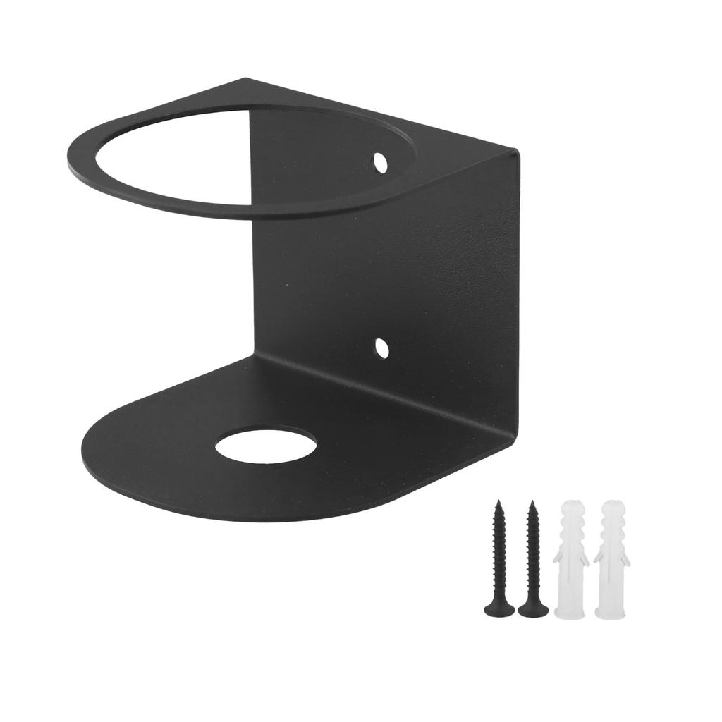 Metal Organizer Space Saving Heavy Duty Metal Storage Rack Wall Mounted Spray Bottle Holder Space Saving Black
