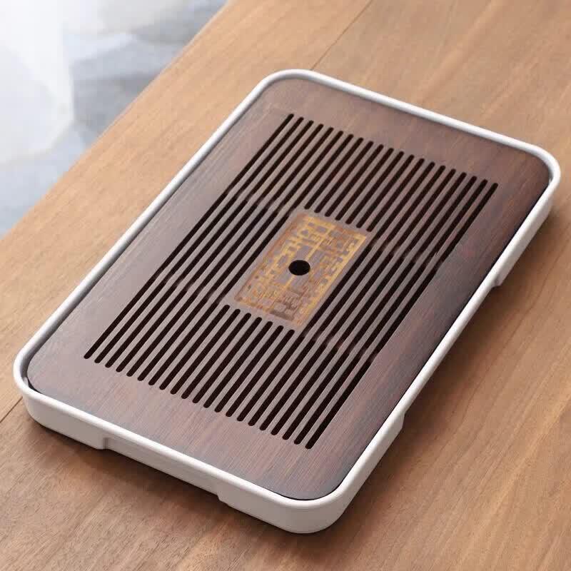 Bamboo Tea Tray with Drainage