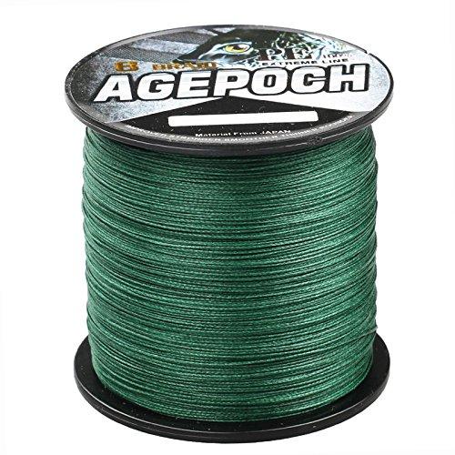 

Agepoch High Strength 8 Blades 500M Super Strong Multifilament PE Line рыболовная леска Нет. 1-10 10-100 фунтов (Зеленый/зеленый, Нет. 8/80LB)