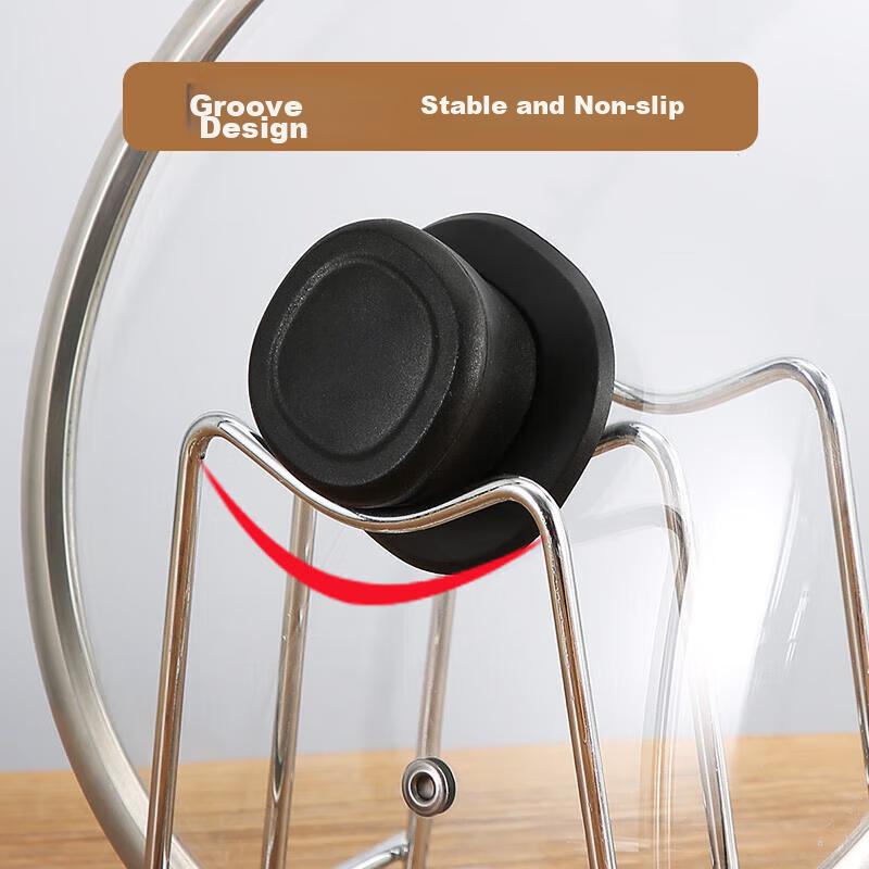 MAXCOOK Cutting Board Rack, Pot Lid Holder, Draining Rack, Storage Shelf, Thickened And Reinforced, Strong Load-Bearing Capacity, MCZB-094
