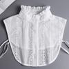 Jacquard Detachable Fake Collar White Adjustable Neckline False Blouse Collar  Clothes Decoration
