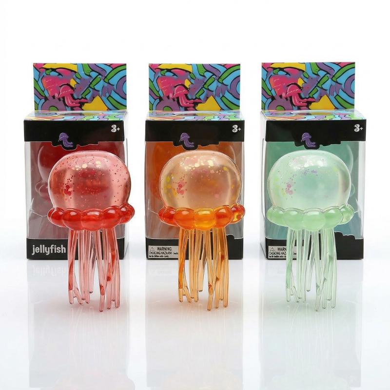 Neueste Überraschungsspielzeugartikel in Losen Günstige Quallen Squishy Funkelnd Leuchtet im Dunkeln Stressabbau Taktiles Quetschspielzeug