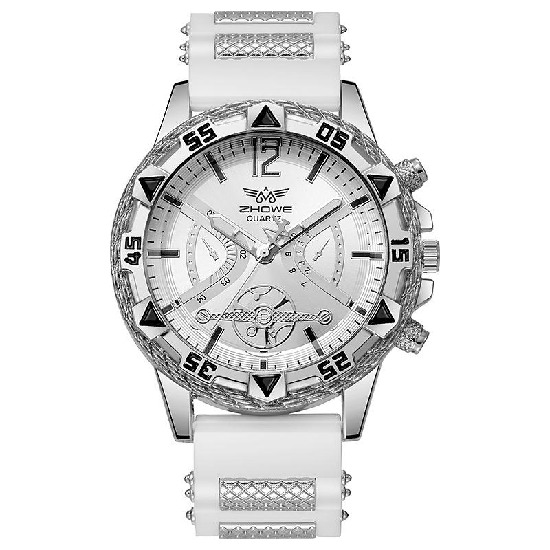 Men'S Watch Business Casual Sports Fashion Large Dial Silicone Quartz Men'S Watch