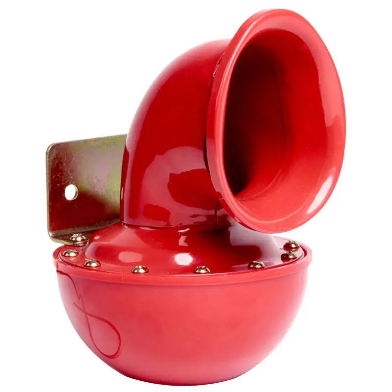 Red Tube Cow Horn 12V Electric Horn Truck Electric Horn Metal Drawstring Single speaker