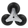 Stair Climbing Wheel Replacement Heavy Duty 6in Rubber Tri Wheel Climber for Shopping Utility Cart Trolley