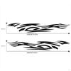 2 Pieces Car Stickers Decals Hood Stylish Accessories Easy to Install Decor for