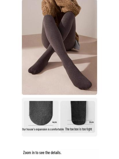 Tall Women's Extra Long Compression Leggings - Anti-Roll Fleece Lined Tights for Autumn/Winter