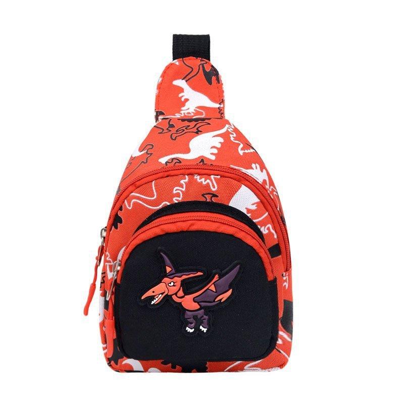 

Rex Tyrannosaurus Unicorn Pterodactyl Chest Bag Childrens Cartoon Bag Animal Red Pterodactyl