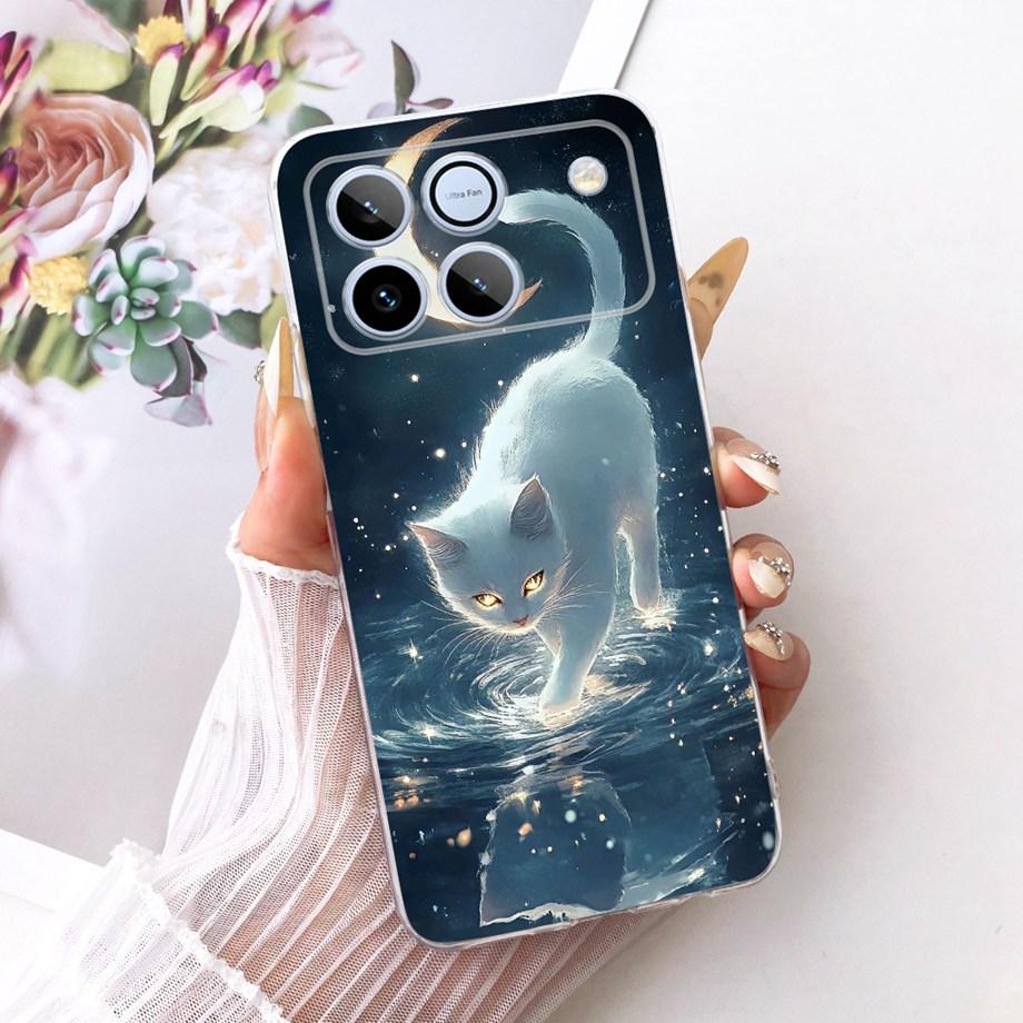 For Honor Win 5G Phone Case Soft Clear Silicone Back Cover Butterfly Dragon Cat Floral Cartoon Painting Bumper HonorWin Fundas