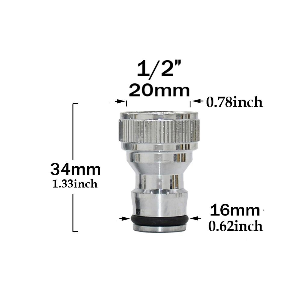 1/2'' 3/4'' 5/8" 1'' Mosiężny kran Szybkie złącze 16mm 20mm Miedziany adapter złączki do węża ogrodowego Pistolet do podlewania Złączki zatrzymujące wodę