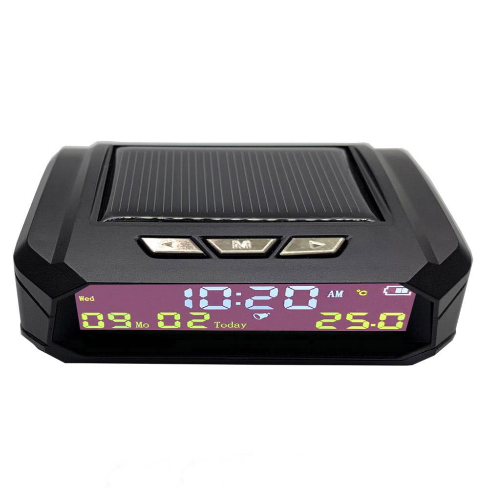 

Look Solar Car Digital Clock Auto Accessories AN01 AN02 TPMS with LCD Display for Unique Parts Portable Car Ornaments