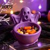 Cute Halloween Party Supplies 3D Printed Ghost Candy Bowl for Decorations, Multi-functional Desktop Storage Home Decor Organizer Trinkets &