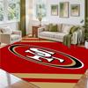 San Francisco 49ers Design Kristall-Samt-Teppich Weiche Dekorationsmatte für Schlafzimmer Eingang