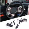 Hcilloend New Toyota FJ Cruiser Suitable for Steering Panel Carbon Steering Wheel Frame Steering Button Frame Steering Wheel Adhesive Interior Custom