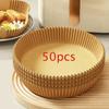 50/100 Pcs Oil-Proof Baking Paper Bowl Non-Stick Air Fryer Paper Disposable Baking Paper  Oven