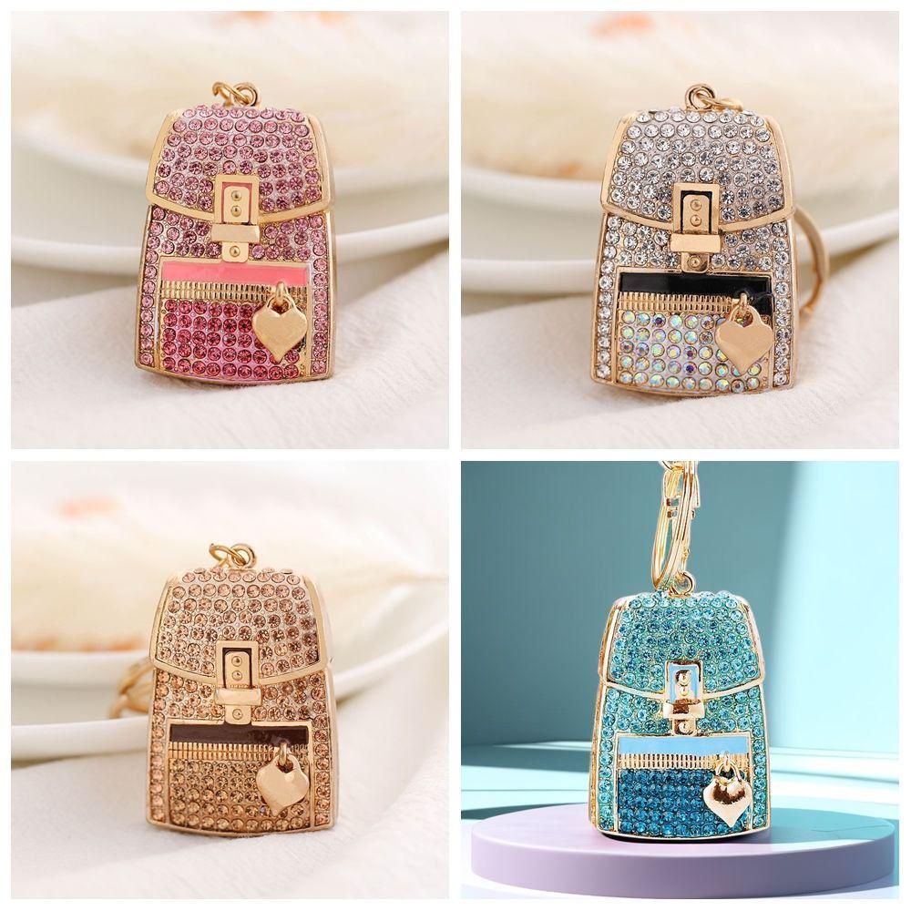 Fully-jewelled Car Key Pendant Rhinestone Bag Accessories Pendant  Car Decoration