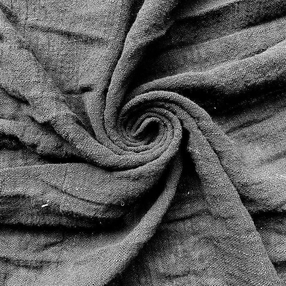 Summer Crepe Slub Fashion Thin Linen Cotton Fabric Eco-friendly Soft Breathable DIY Handmade Sewing Craft Making Clothes Dress