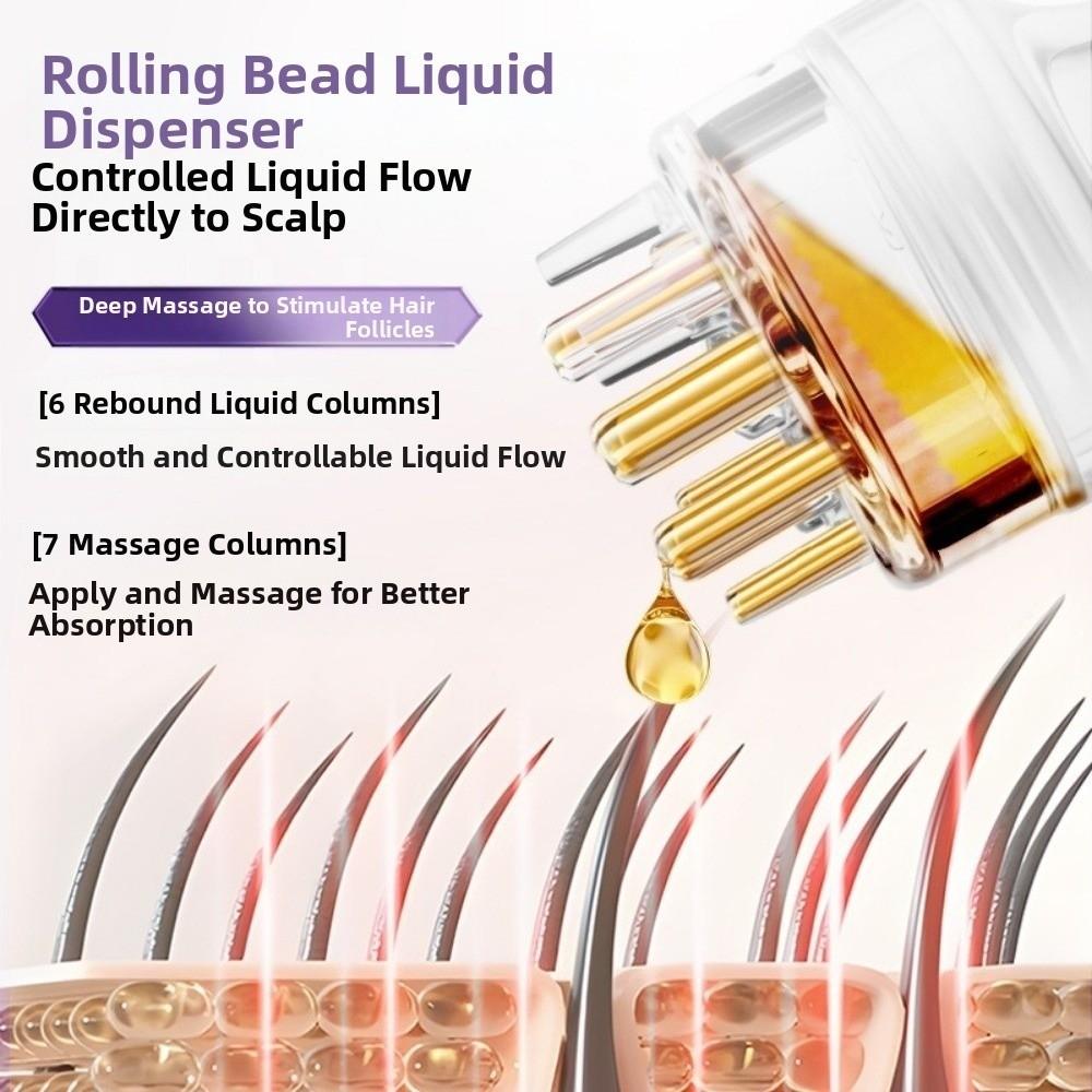 15ml Capacity Scalp Applicator Mini Essential Oil Massager Scalp Oil Applicator Scalp Care