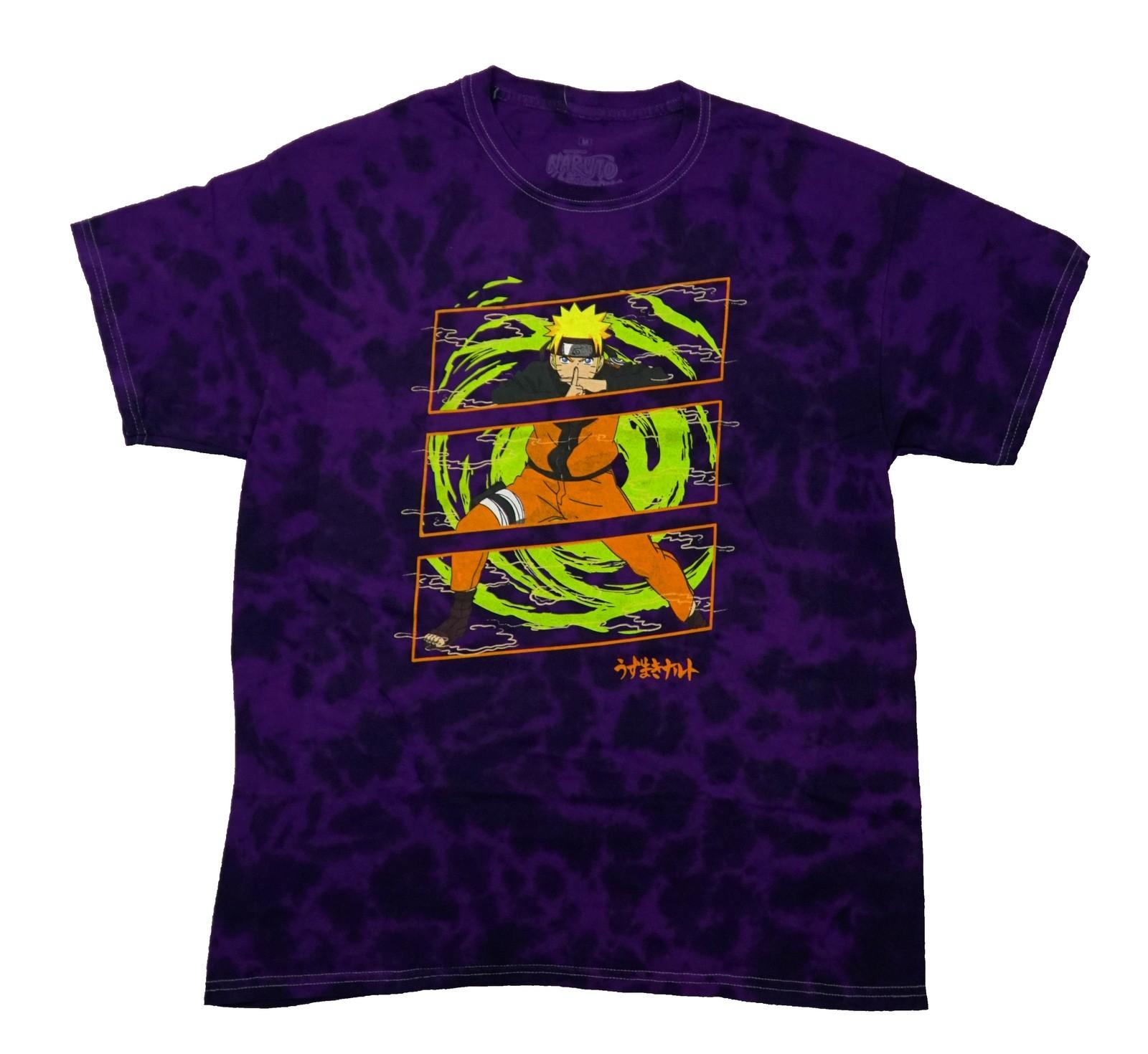 Naruto Shippuden New Adult T-Shirt - Sliced Image of Naruto In Orange XXXL