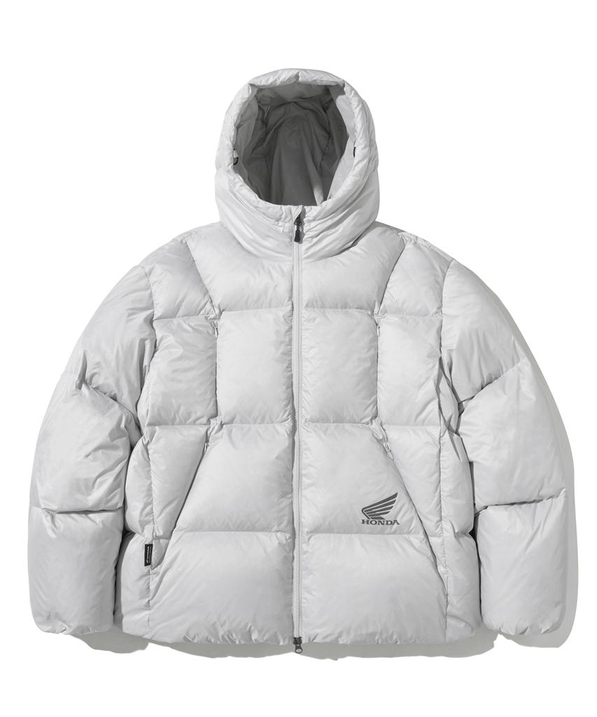 Phyps Motorcycle H-Tech Dimensional Down Puffer Jacket Light Gray