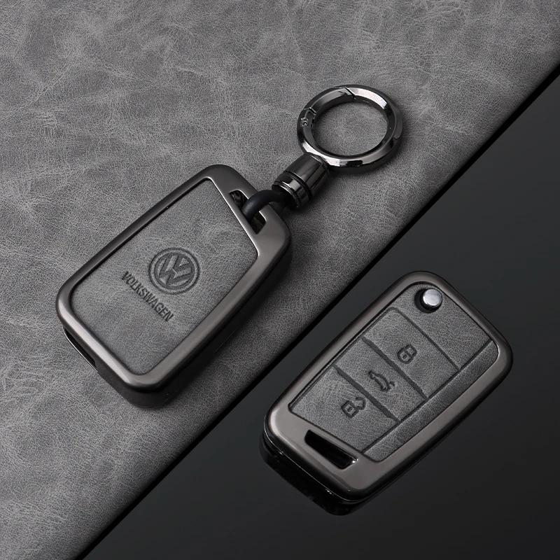 VW GTI GOLF 2026 Hot For VW VOLKSWAGEN For VW Volkswagen Golf 7 MK7 Tiguan MK2 T-roc T-cross High Quality Leather Car Key Case P