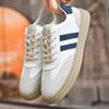 High Quality Genuine Leather Mens Sneakers Men Vulcanized Shoes 2024 Casual Shoes for Men Leisure Walk Luxury Brand Skateboard