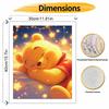 Disney Animation Digital Oil Painting Winnie the Pooh Diy Handpainted Coloring Painting Home Decoration Night Stars Warm Cozy Gift