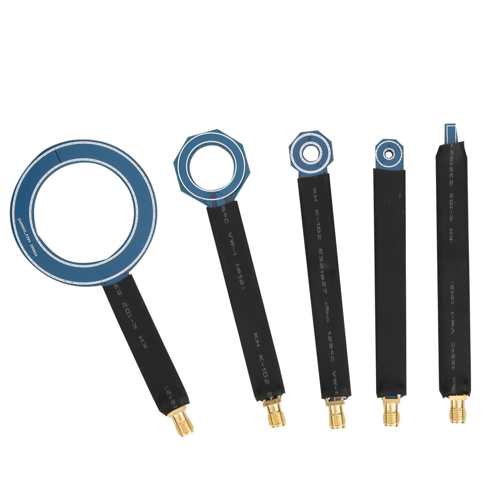 

Magnetic Field , 5 Piece Near Field Probe Kit for Interference Source Localization with SMA Female Interface, Wide Bandwidth and Design