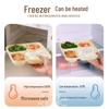 Yuzhou 1000ml 4-Compartment Degradable Microwaveable Lunch Box