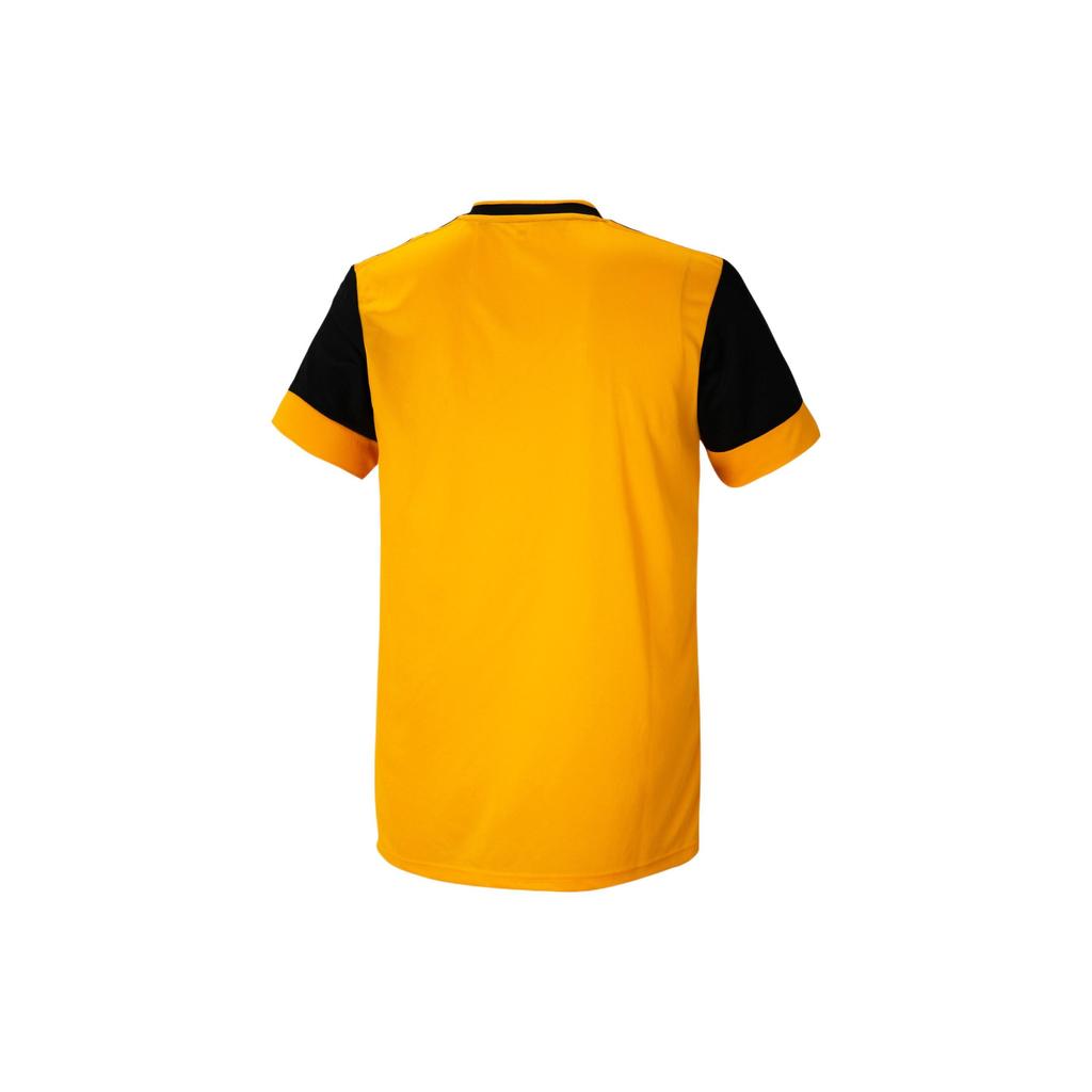 Adidas Wolverhampton Wanderers FC Home Jersey Short Sleeve V-Neck 20/21 Season Men Sports Jersey Black Yellow FJ4503