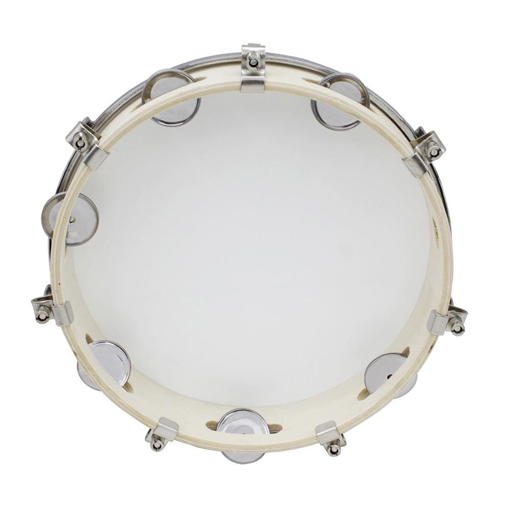 

10-Inch Wooden Hand-Shaken Tambourine Drum for Children s Dance and Early Education Orff Percussion Instruments