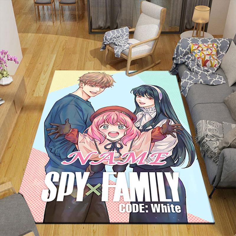 Custom 1Pc Spy Family White Code Rug Office Carpet Indoor Outdoor Entrance Doormat Nonslip Soft And Comfortable Living Room D2915276