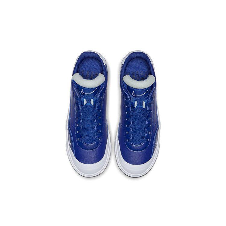 Nike Drop Type PRM Synthetic Leather Low top Skateboard Shoes Blue White Unisex CQ4383-400