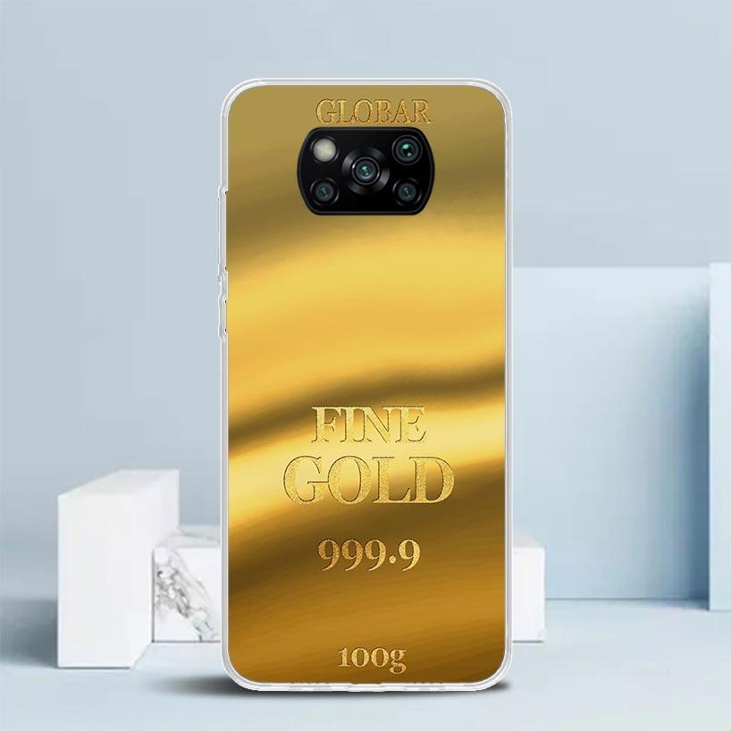 Fine Gold Pattern Printing Soft Cover for Xiaomi Poco F7 Ultra X7 X6 X5 Pro M7 Phone Case Redmi 15 15C 13 13C 12 12C 10 10C Prin