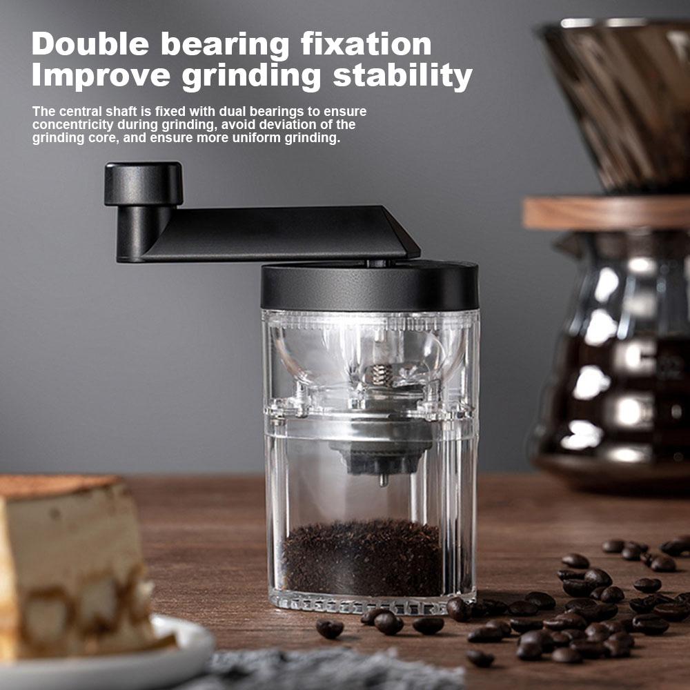 Hand Rocker Coffee Grinder With Transparent Bin Portable Large Capacity Grinder Kitchen Accessories China Mainland