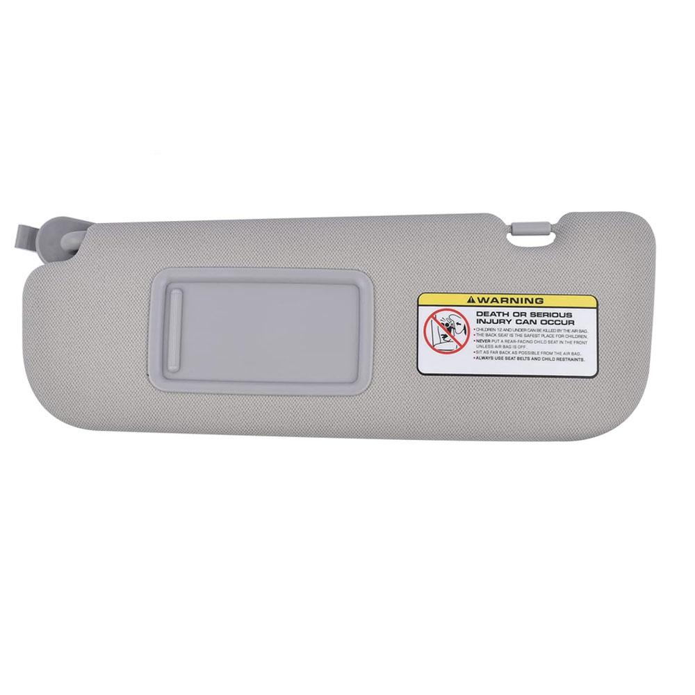 Front Sun Visor Panel  Interior Sunvisor Makeup Mirror For Hyundai Elantra MD 2011 2012 2013 2014 2015 Gray 852103X000