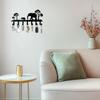 Metal Wall Hook Rack with Elephant Design 7 Hooks for Hanging Keys Towels Coats and Accessories Creative Home Organization Storage