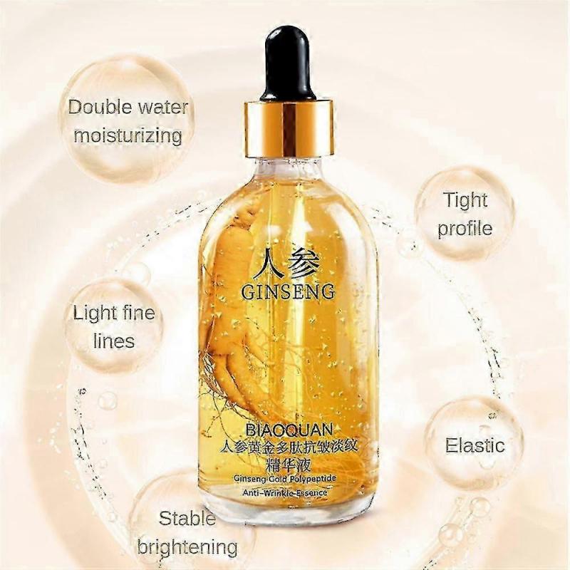 1-3 st Ginseng Guld Polypeptid Anti-åldrande Essens Ginseng Anti-rynk Essens