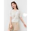 Srcr Women's Silk Blend Jacquard Knit T-Shirt