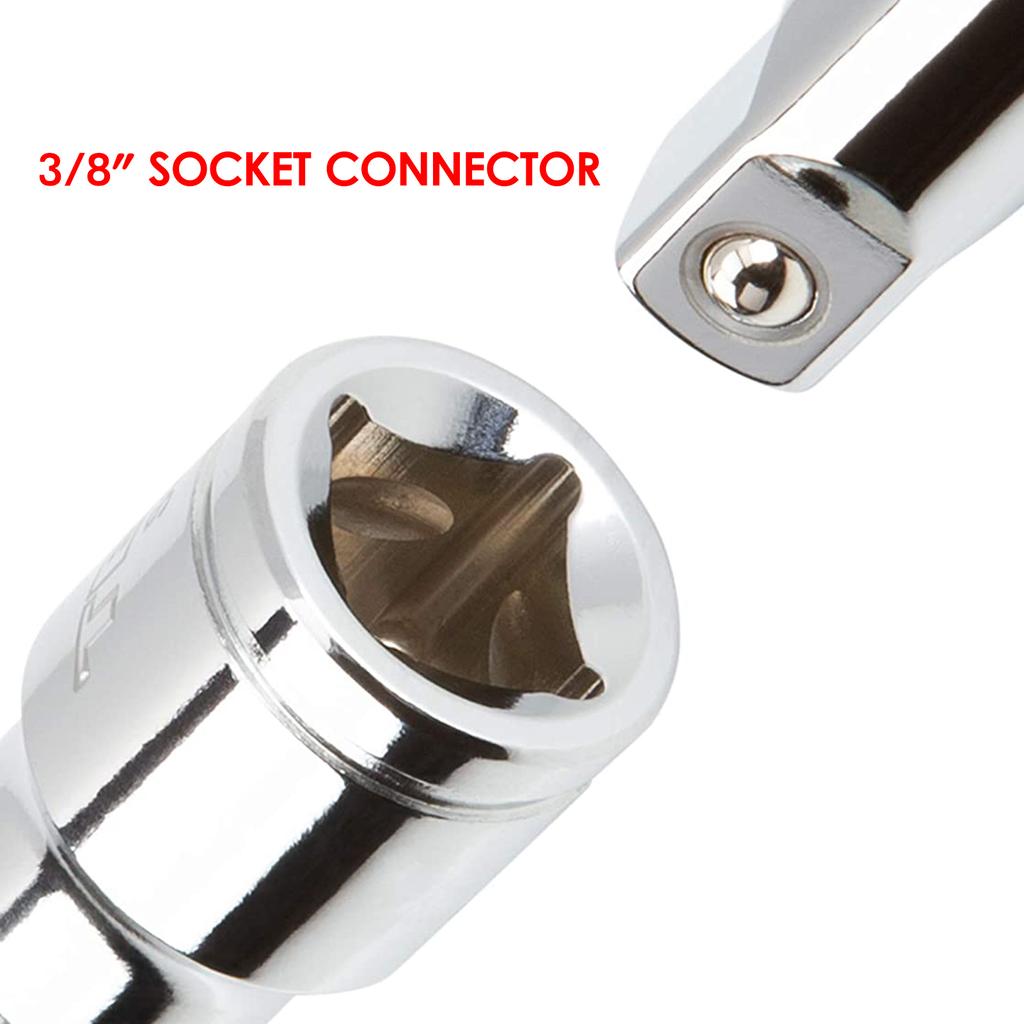 Zestaw 15 szt. 3/8” metrycznych, bardzo długich gniazd sześciokątnych imbusowych