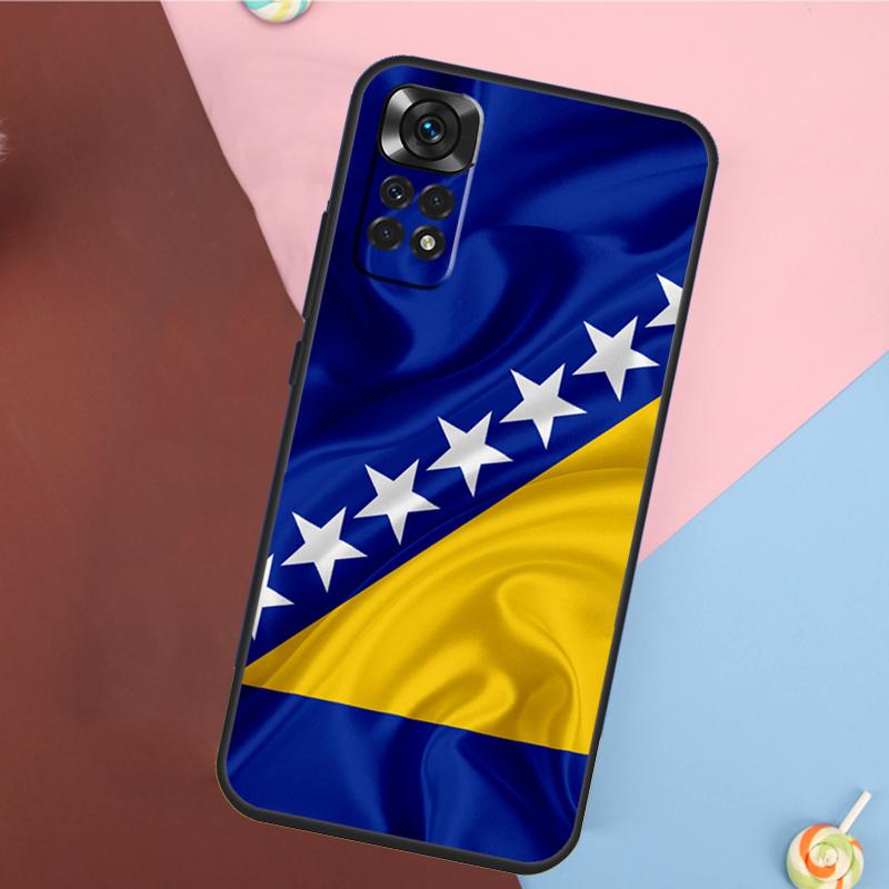 Bosnia and Herzegovina Flag Cover For Xiaomi Redmi Note 14 13 Pro 12 11 9 10 9S 10S 11S 12S Redmi 14C 10C 12C 13C Case