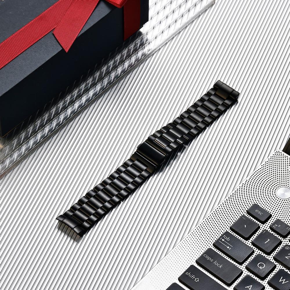 Three Beads No‑Gap Stainless Steel Watch Strap Quick Release Metal Replacement Wrist Band for Huawei Watch GT5 46mm Accessories