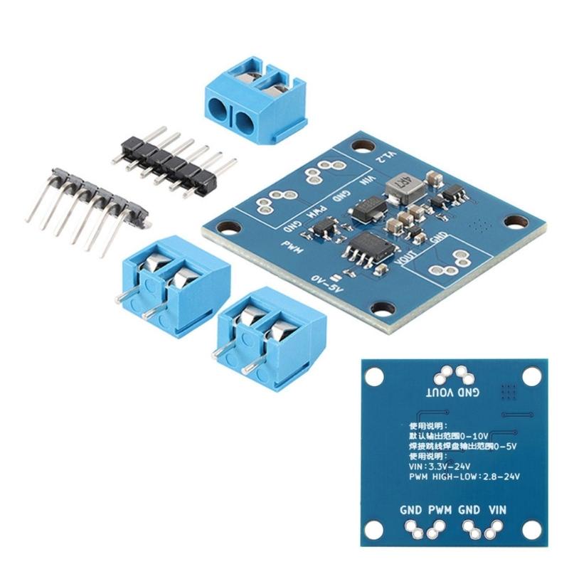 Signal to Electricity 0-5V/0-10V Output 22Hz-20kHz 3.3V-24V Digital Analog Signal Conversion Board Module Replacement