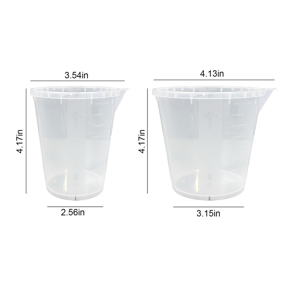 30pcs 400cc/600cc Measuring Pitcher Large Capacity Plastic Food Measuring Cups Multi-Purpose Kitchen Cooking Baking Accessories