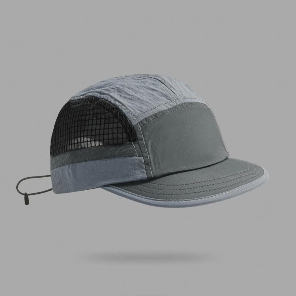 Color-Blocked Breathable Peaked Cap Soft Brim Mesh Running Caps Quick-drying Baseball Cap Outdoor