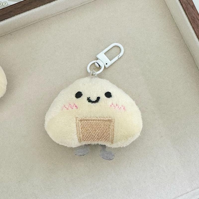 Kawaii Creative Plush Toast Bread Keychain Cute Cartoon Plush Bread Keyring Pendant Backpack Decoration Accessories Gifts
