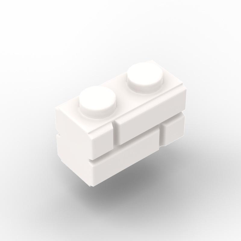 500PCS Bricks Parts DIY 98283 1x2 Checkered Brick Wall Brick Parts Compatible Educational Building Blocks Parts Toys